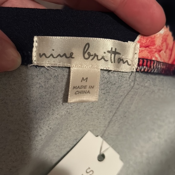 🌺NWT Nine Britton Stitch Fix Gwen Off Shoulder Midi Knit Dress - Picture 6 of 12